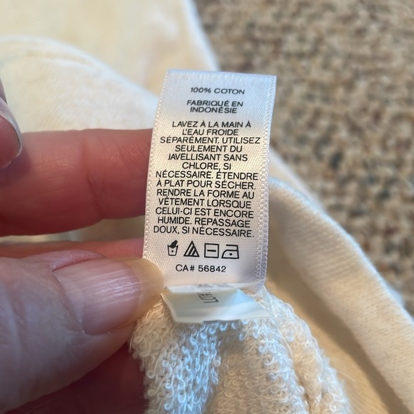 Express Cream Knit Sweater with Silver Embellishments - Picture 7 of 8